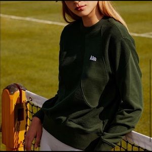 KITH WOMEN FOR WILSON SEAMED ASHER CREWNECK - AGATE S